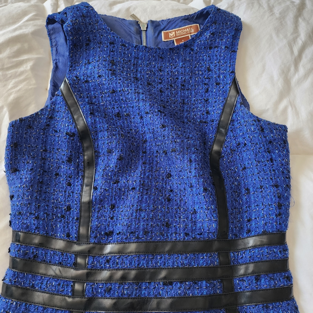 Michael Kors Royal Blue Dress with Black Trim